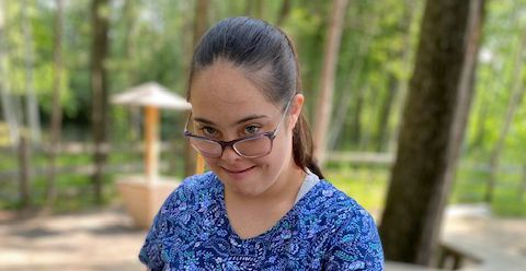 Young lady at park